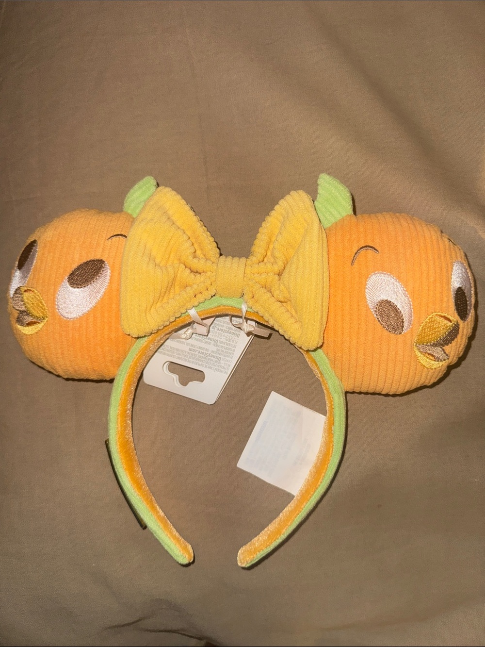 NEW Disney Parks 2025 Loungefly Corduroy ORANGE BIRD Ears Sunshine Ears
